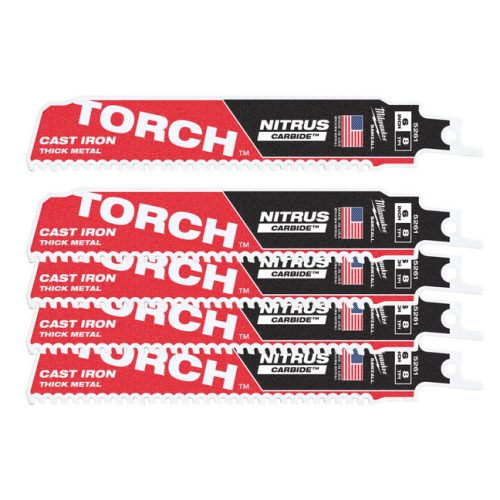 Milwaukee Szablyafűrészlap (fém) HEAVY DUTY TORCH™ NITRUS CARBIDE™ 150 mm 5 db