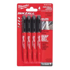 Milwaukee INKZALL™ jelölő filc vékony 4 db