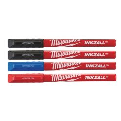   Milwaukee INKZALL™ vékony hegyű jelölő filc - színes 4 db