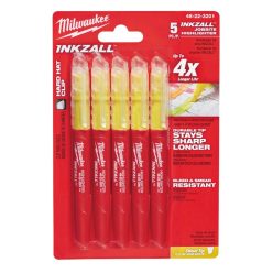 Milwaukee INKZALL™ szövegkiemelő filc - sárga 5 db