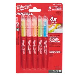 Milwaukee INKZALL™ szövegkiemelő filc - színes 5 db