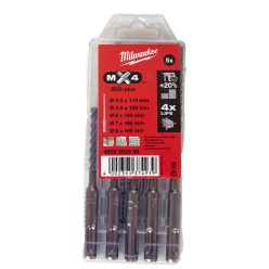 Milwaukee SDS Plus MX4 fúrószár készlet 5 db