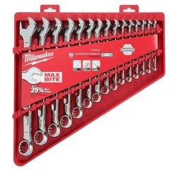   Milwaukee MAX BITE™ racsnis csillag-villáskulcs készlet 15 db