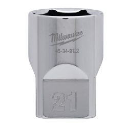 Milwaukee ½″ Dugókulcsbetét rövid 21 mm