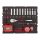 Milwaukee ½″ Racsni klt + Bitek + Imbusz klt. PACKOUT™ habbetétben 70 részes