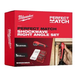   Milwaukee Perfect Match 38 darabos bitkészlet és sarokcsavarozó adapter