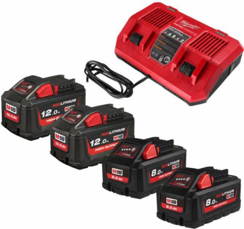 Milwaukee M18HNRGO2-824 OPE akkumulátor és töltő szett