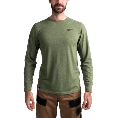 Milwaukee HIBRID hosszú ujjú póló - zöld HT LS GN XL