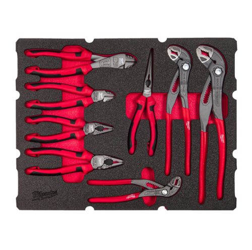 Milwaukee PACKOUT™ Fogó Készlet habbetétben 8 részes 1 db