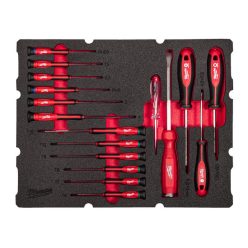   Milwaukee PACKOUT™ Precíziós Csavarhúzó Készlet habbetétben 17 részes 1 db