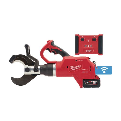 Milwaukee M18™ HCC75R-502C FORCE LOGIC™ hidraulikus föld alatti kábelvágó távvezérlővel