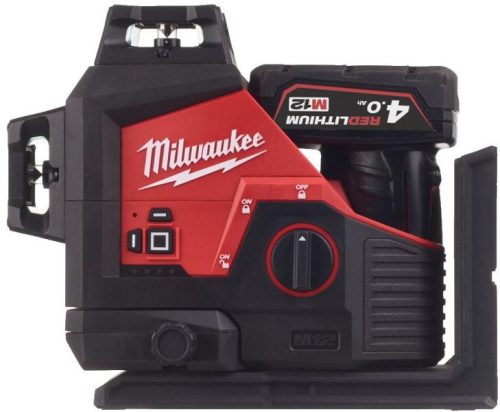 Milwaukee M12 3PL-401C zöld 3 síkú lézer