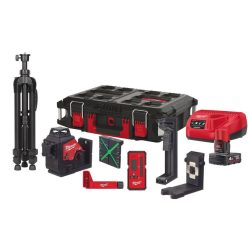 Milwaukee M12™ 3PLKIT-401P zöld 360° 3 síkú lézer