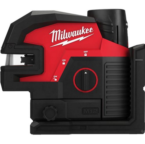 Milwaukee M12™ CLL4P-301C zöld keresztvonalas lézer 4 ponttal