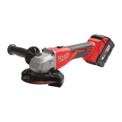   Milwaukee M18™ BLSAG125X-402X szénkefe nélküli 125 mm sarokcsiszoló csúsztatható kapcsolóval