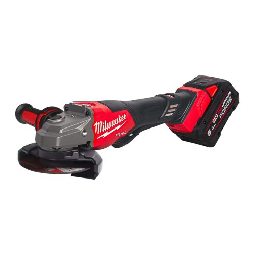 Milwaukee M18 FUEL™ 125 mm nagy teljesítményű sarokcsiszoló változtatható sebességgel, fékező és ONE-KEY™ funkcióval
