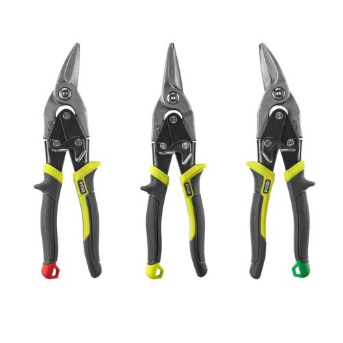 Ryobi RHAS3PC 3 db-os Heavy Duty Aviation lemezvágó ollók készlet