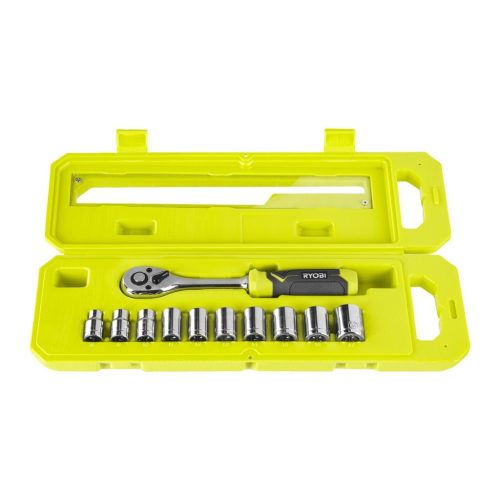 Ryobi RHRS11PC 11 db ⅜˝ racsnis csavarkulcs és foglalat szett