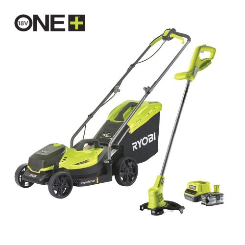 Ryobi RLM1833BLT1825M 18 V 33cm fűnyíró & 25cm szegélyvágó szett
