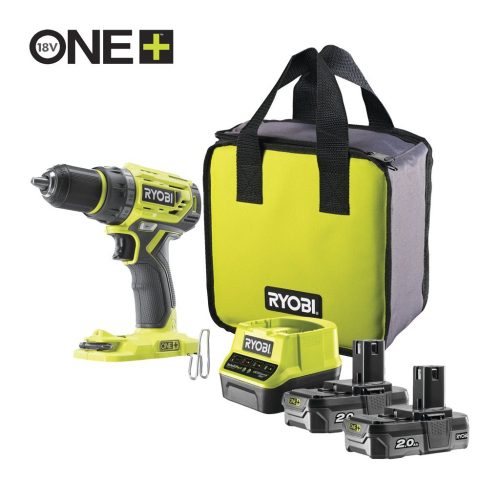 Ryobi R18DD7-220S 18 V szénkefe nélküli fúrócsavarozó (2x2.0 Ah)