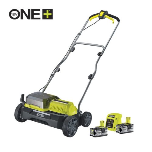 Ryobi RY18SFX35A-240 18 V szénkefe nélküli 35 cm gyepszellőztető/lazító (2 x 4.0 Ah)