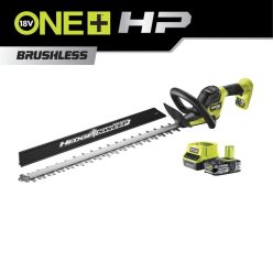   Ryobi RY18HTX60A-125 18 V szénkefe nélküli sövényvágó 60 cm vágáshosszal (1 x 2.5Ah)