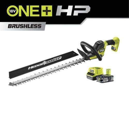 Ryobi RY18HTX60A-125 18 V szénkefe nélküli sövényvágó 60 cm vágáshosszal (1 x 2.5Ah)