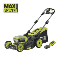   Ryobi RY36LMXSP46A-150 Max Power szénkefe nélküli 46 cm-es fűnyíró önjáró (1 x 5,0 Ah)