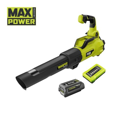 Ryobi RY36BLXA-140P MAX POWER 36 V akkumulátoros szénke nélküli WHISPER™ lombfúvó (2 x 4.0Ah)