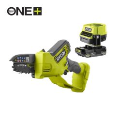   Ryobi RY18PSX10A-120 18 V akkumulátoros szénkefe nélküli 10 cm-es ágvágó (1 x 2,0 Ah)