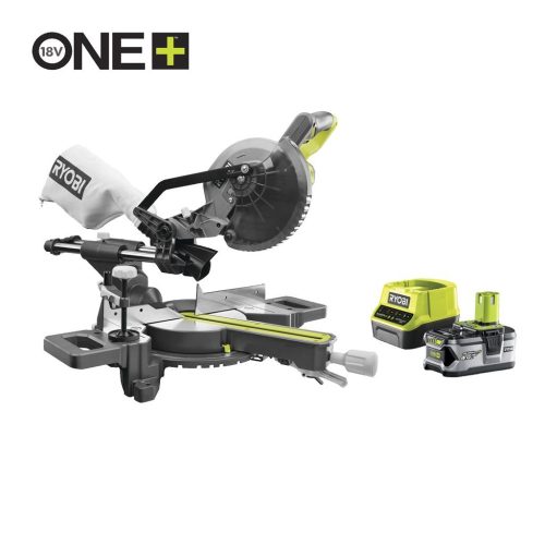Ryobi RMS18190-140G 18 V akkumulátoros 190 mm-es csúszósines gérvágó