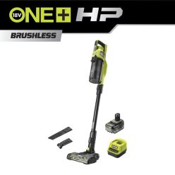   Ryobi RSV18X-1X40G 18 V ONE+™ HP szénkefe nélküli nagyteljesítményű rúd porszívó (1 x 4.0Ah)